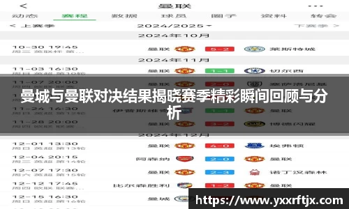 曼城与曼联对决结果揭晓赛季精彩瞬间回顾与分析